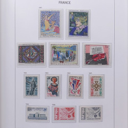 Collection timbres de France 1955-1978 neufs** en album DAVO.