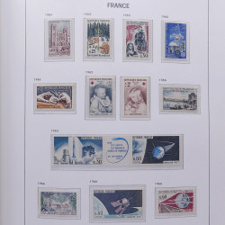 Collection timbres de France 1955-1978 neufs** en album DAVO.