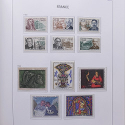 Collection timbres de France 1955-1978 neufs** en album DAVO.