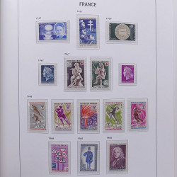 Collection timbres de France 1955-1978 neufs** en album DAVO.