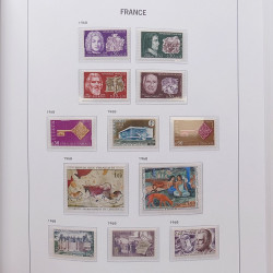 Collection timbres de France 1955-1978 neufs** en album DAVO.