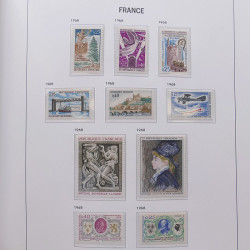 Collection timbres de France 1955-1978 neufs** en album DAVO.