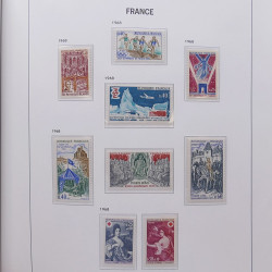 Collection timbres de France 1955-1978 neufs** en album DAVO.