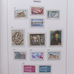 Collection timbres de France 1955-1978 neufs** en album DAVO.