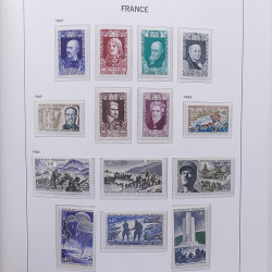 Collection timbres de France 1955-1978 neufs** en album DAVO.