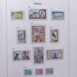 Collection timbres de France 1955-1978 neufs** en album DAVO.