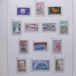 Collection timbres de France 1955-1978 neufs** en album DAVO.