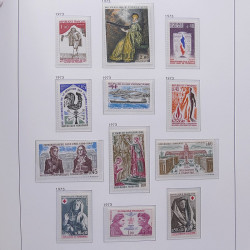 Collection timbres de France 1955-1978 neufs** en album DAVO.