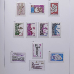 Collection timbres de France 1955-1978 neufs** en album DAVO.