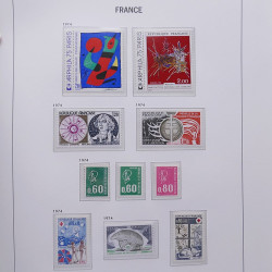 Collection timbres de France 1955-1978 neufs** en album DAVO.