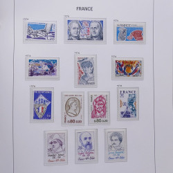 Collection timbres de France 1955-1978 neufs** en album DAVO.