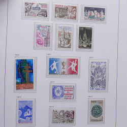 Collection timbres de France 1955-1978 neufs** en album DAVO.