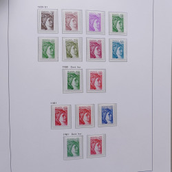Collection timbres de France 1955-1978 neufs** en album DAVO.