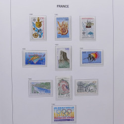 Collection timbres de France 1992-1998 neufs** en album DAVO.