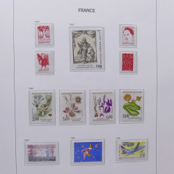 Collection timbres de France 1992-1998 neufs** en album DAVO.