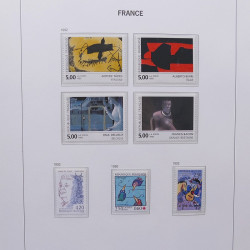 Collection timbres de France 1992-1998 neufs** en album DAVO.