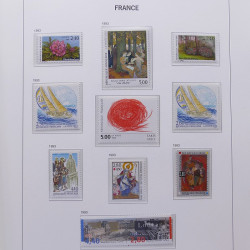 Collection timbres de France 1992-1998 neufs** en album DAVO.