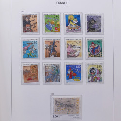 Collection timbres de France 1992-1998 neufs** en album DAVO.