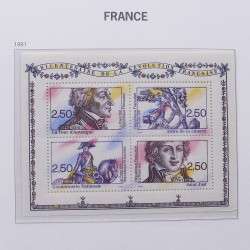 Collection timbres de France 1992-1998 neufs** en album DAVO.