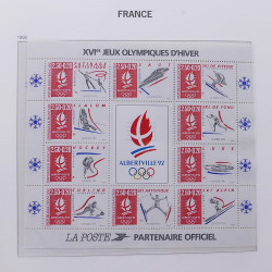 Collection timbres de France 1992-1998 neufs** en album DAVO.