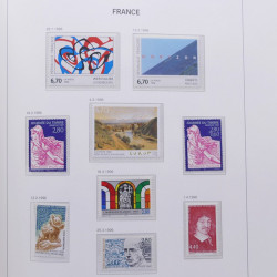 Collection timbres de France 1992-1998 neufs** en album DAVO.
