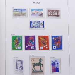 Collection timbres de France 1992-1998 neufs** en album DAVO.