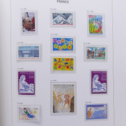 Collection timbres de France 1992-1998 neufs** en album DAVO.