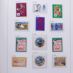 Collection timbres de France 1992-1998 neufs** en album DAVO.