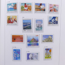 Collection timbres de France 1992-1998 neufs** en album DAVO.