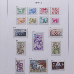 Collection timbres de France 1978-1992 neufs** en album DAVO.
