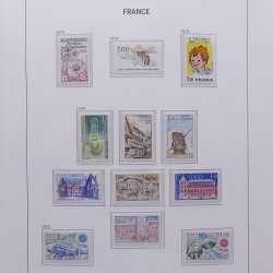 Collection timbres de France 1978-1992 neufs** en album DAVO.
