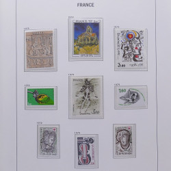 Collection timbres de France 1978-1992 neufs** en album DAVO.