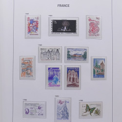Collection timbres de France 1978-1992 neufs** en album DAVO.