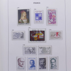 Collection timbres de France 1978-1992 neufs** en album DAVO.