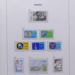 Collection timbres de France 1978-1992 neufs** en album DAVO.