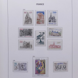 Collection timbres de France 1978-1992 neufs** en album DAVO.