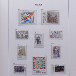 Collection timbres de France 1978-1992 neufs** en album DAVO.