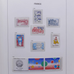 Collection timbres de France 1978-1992 neufs** en album DAVO.