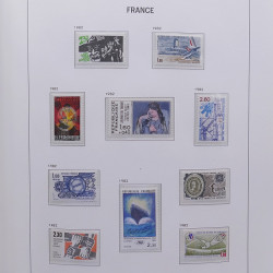 Collection timbres de France 1978-1992 neufs** en album DAVO.