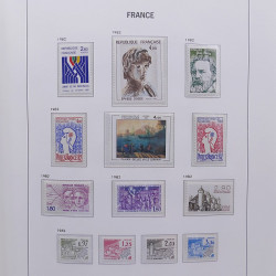 Collection timbres de France 1978-1992 neufs** en album DAVO.