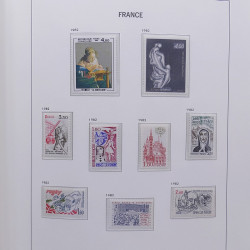 Collection timbres de France 1978-1992 neufs** en album DAVO.