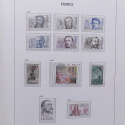 Collection timbres de France 1978-1992 neufs** en album DAVO.