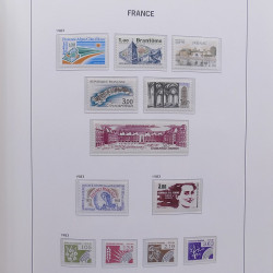 Collection timbres de France 1978-1992 neufs** en album DAVO.