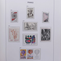 Collection timbres de France 1978-1992 neufs** en album DAVO.