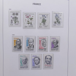 Collection timbres de France 1978-1992 neufs** en album DAVO.