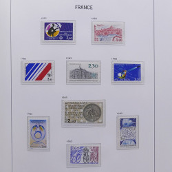Collection timbres de France 1978-1992 neufs** en album DAVO.