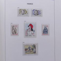 Collection timbres de France 1978-1992 neufs** en album DAVO.
