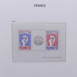 Collection timbres de France 1978-1992 neufs** en album DAVO.