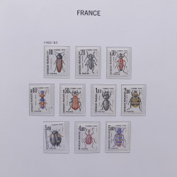 Collection timbres de France 1978-1992 neufs** en album DAVO.