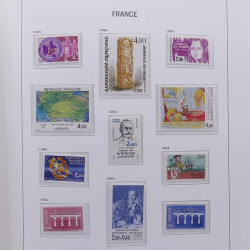 Collection timbres de France 1978-1992 neufs** en album DAVO.